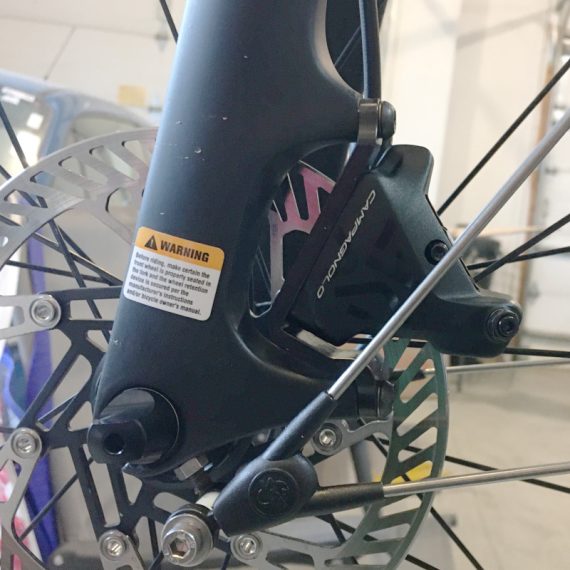 Ekar Caliper on Post Mount Fork