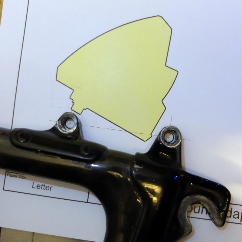 flat mount caliper on i.s. frame