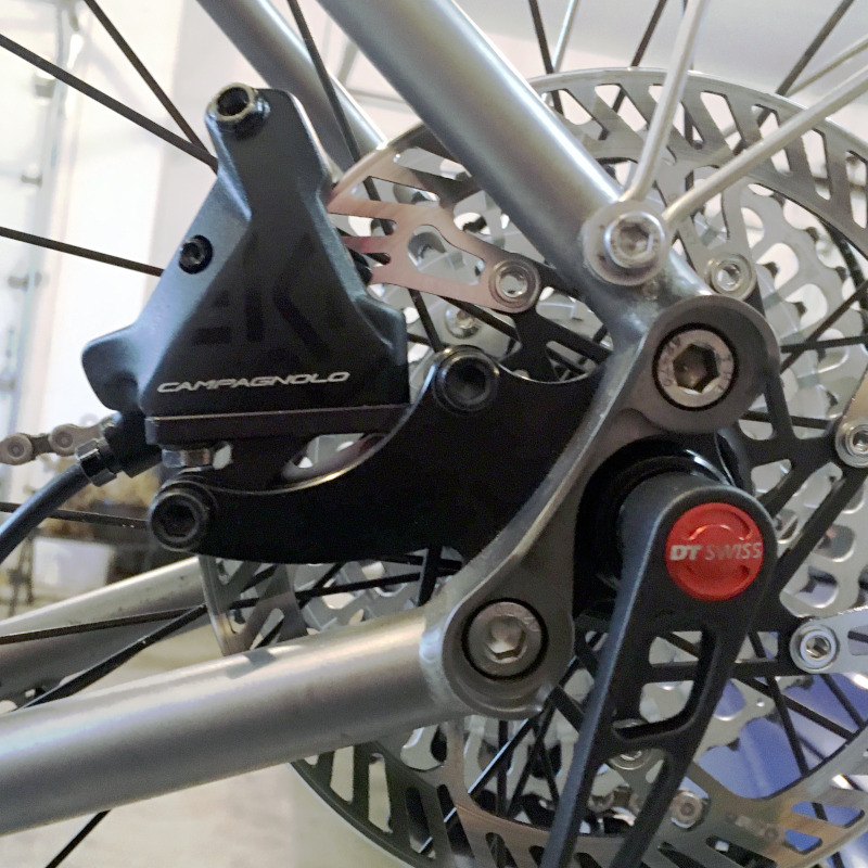 Disc brake adapter for deals non disc fork